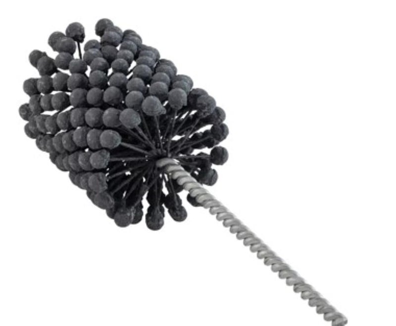 TwistFlex أداة صقل الأسطوانة Pro-Graad | أداة صقل وإزالة الشوائب للأسطوانة مرنة 4-1/8” 240SC | فرشاة بقطر 4.125" لقطر الثقوب من 3.90” – 4.15” | كربيد السيليكون 240 حبيبة 0.354" عمود 13-1/2" طول - Image 1